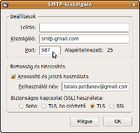 smtp 587 TLS