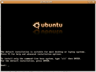 Az Ubuntu telepítése.