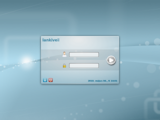 A Kubuntu bejelentkező képernyője